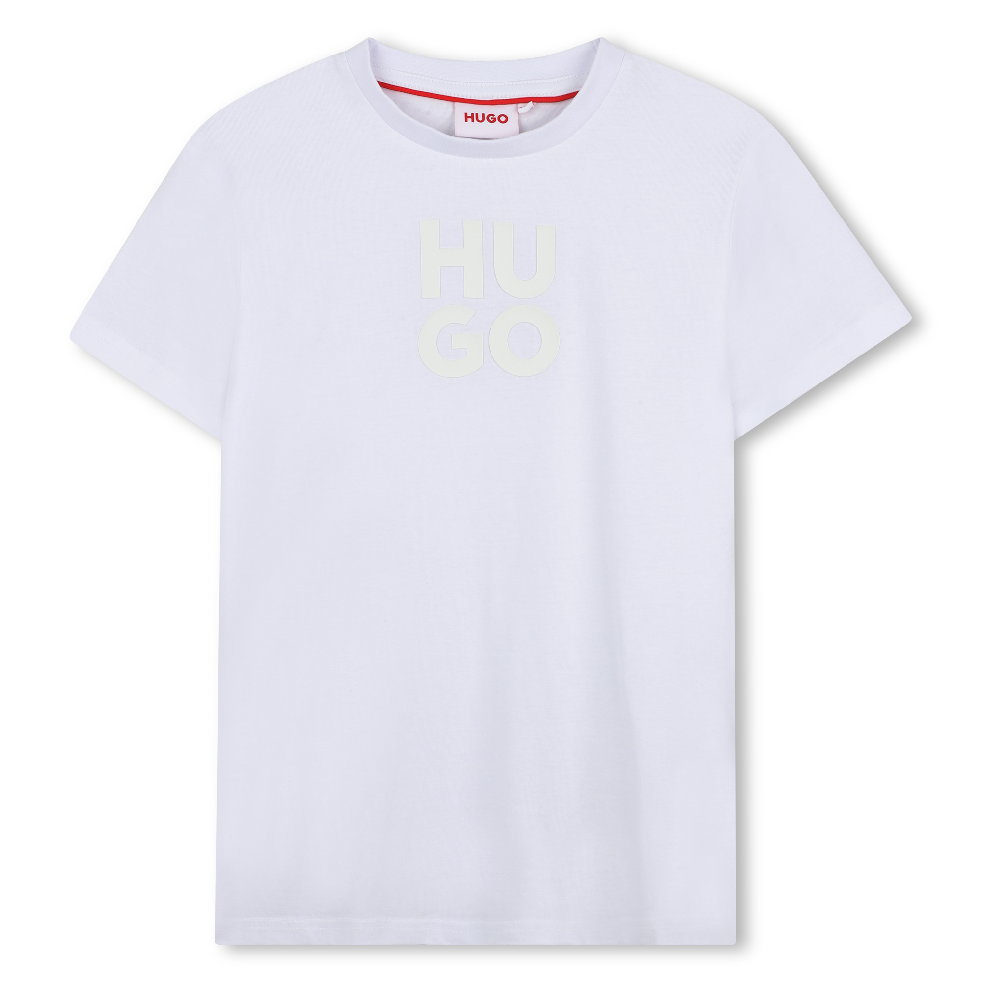 【関税込み】Hugo ホワイト ロゴ刺繍 Tシャツ 刺繍ロゴTシャツ ホワイト / Liberal Addiction（リアド